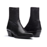 Madison 4 Black Nappa/Stretch Nappa Bootie