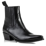 Mission 2 Black Calf Leather Finger-Gore Bootie